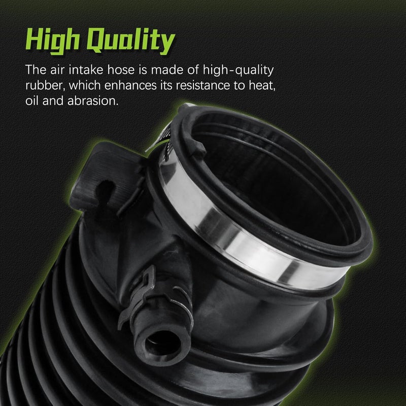 VINMS 17228-RCA-A00 Engine Air Intake Hose Tube With Clamps for 2003-2007 Honda Accord,2004-2006 Acura TL 17228RCAA00 - Image 3